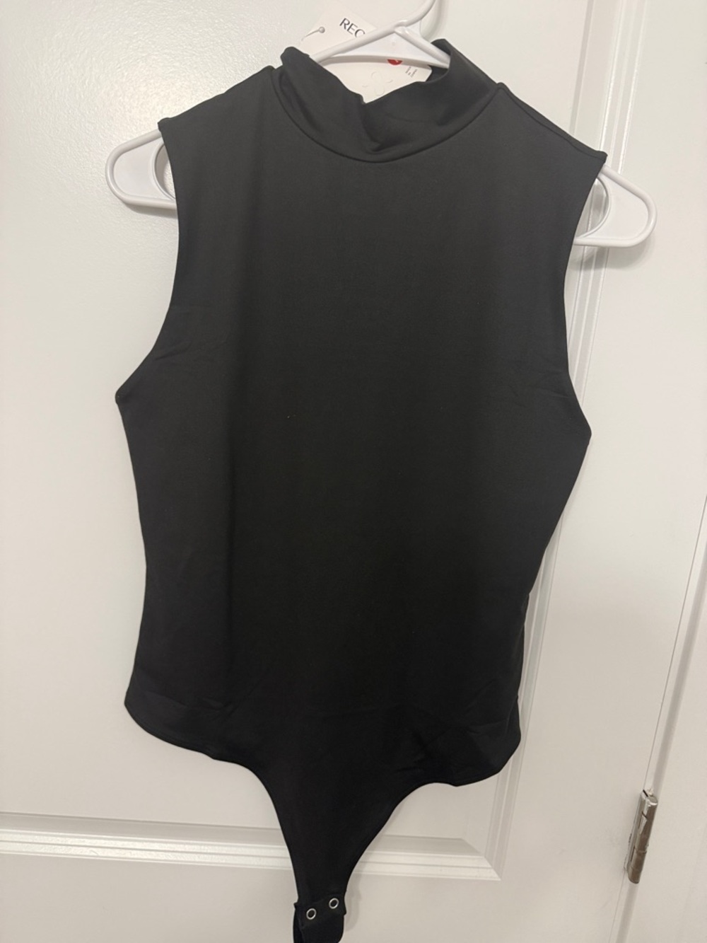 ReoRia Black Sleeveless Mock Neck Bodysuit (NWT)